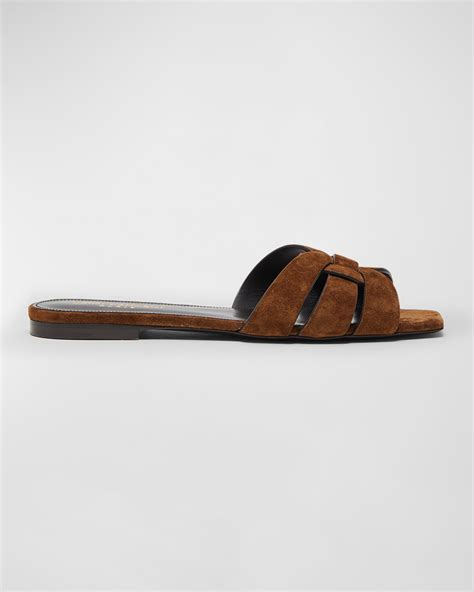 ysl tribute suede uk|SAINT LAURENT Tribute woven suede slides .